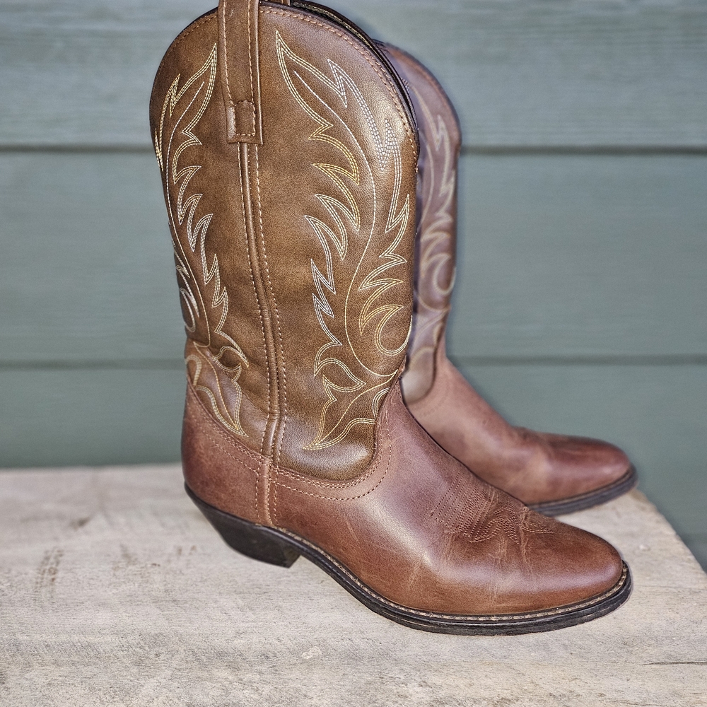 Laredo Two-Tone Brown Western Boots